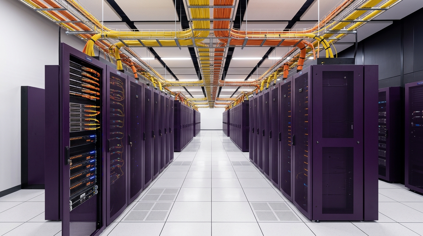 Apex FinTech Campus — Spine-Leaf LAN + Biometric Turnstiles + Data Room BMS