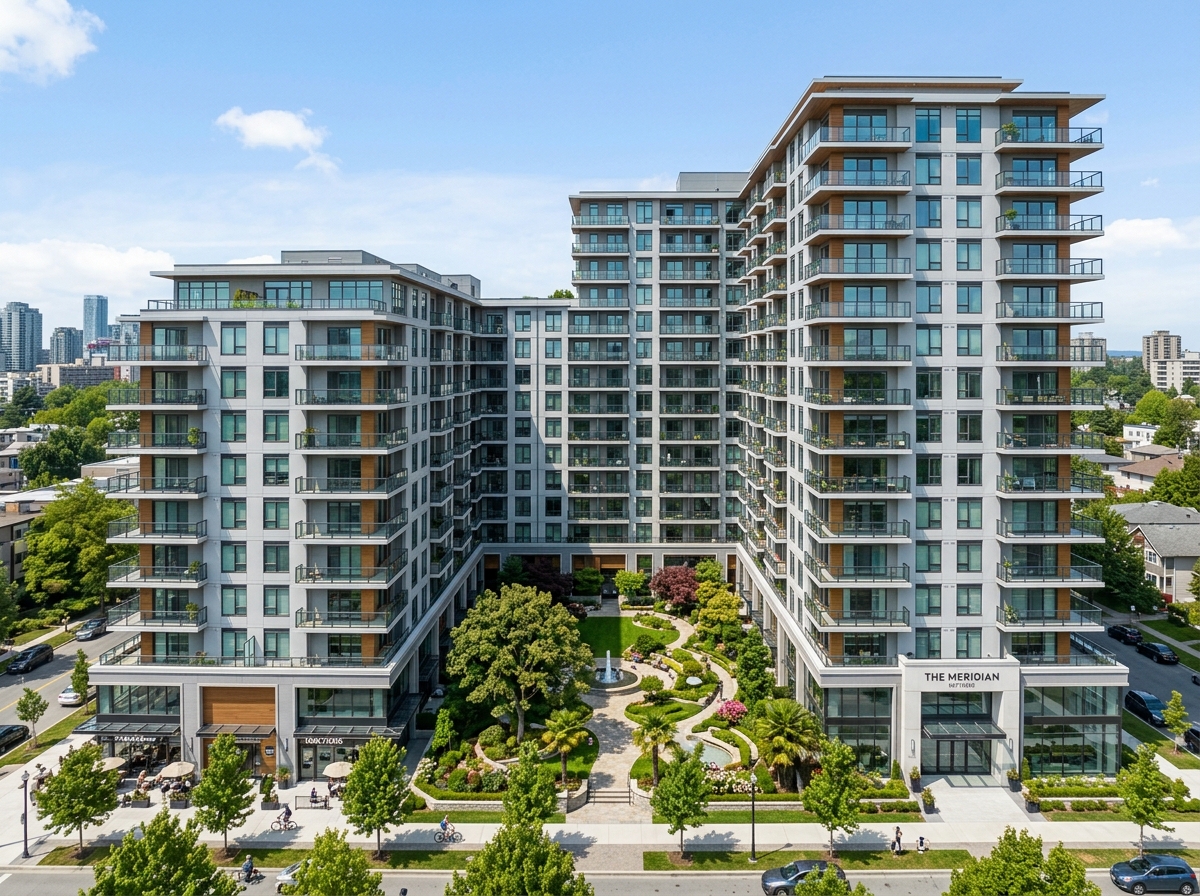 Modern multi-storey residential apartment society complex